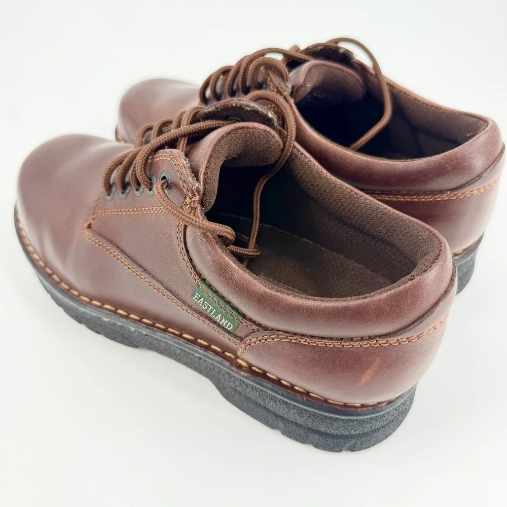 Eastland Plainview Men's Brown Leather Oxford Comfort Shoes Size 8.5 Wide W